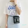 Cross Body Body PU Кожаные Сумки для женщин 2021 Сплошная Цветная Обложка Сумка на плечо Дамы Мини-Телефонные Кошельки Талия Все