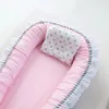 85x50 cm Przenośny Lounger Bawełniany Koronkowy Gniazdo Dla Dziewczyn Newborn Pielęgniarstwo Crib Infant Sleeping Cradle CO Sleeper