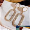 Boucles d'oreilles bijoux cristal grande géométrie pour femmes boucle d'oreille simple boucle d'oreille de luxe boucles d'oreilles Kolczyki Pendientes cadeau livraison directe 2021 Oiouj