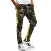 Harem Jogadores Calças Homens 2018 Hip Hop Fitness Acolchoado Camuflagem Imprimir Calças Masculinas De Contraste Sólido Calças de Color Sweatpants XXXL Y0927