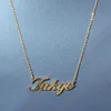 A-Z Custom Name Letters Gold Necklaces Womens Stainless Steel Choker Mens Fashion Hip Hop Jewelry DIY Letter Pendant Necklace245L