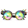Sonnenbrille Florata Kaleidoskop Bunte Gläser Rave Festival Party EDM Beugte Linse Steampunkbrille