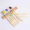 newWood Rainbow Toothbrushes Bamboo Environmentally ToothBrush Fibre Wooden Handle Tooth brush Whitening Different colors EWB5955