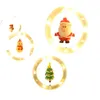 LED Christmas String Lights Garland Curtain Lamps Santa Claus Tree Indoor Chandelier New Year Home Party Decor Light