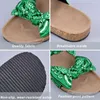 Zapatillas de verano sandalias para mujeres bow leopardo estampado damas abiertas toe moda hueco zapatos livianos