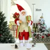 2022 30 cmサンタクロース人形クリスマスデコレーション年ギフトクリスマスツリー装飾クリエイティブぬいぐるみサンタクロースおもちゃの装飾品211012