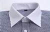 Mannen slim fit Frans manchetknopen shirt niet ijzeren lange mouwen katoen mannelijke smoking shirt formele heren jurk shirts met Franse manchetten P0812