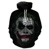 Mäns Hoodies Sweatshirts Varför så seriösa hoodie män / kvinnor 3d tryck clown toppar svart hoody plus storlek sudadera hombrre hoddies