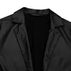 Celmia 2021 Autumn Women Long Sleeve Blazers Fashion Pu Leather Jackets Casual Pockets Solid Business Suit Yttre kl￤der Plus Size Women's Suits