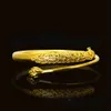 Banglier de paon bracelet Dubaï Femmes Jolie bracelet 18K Yellow Gold Femme Femelle Bijoux cadeau