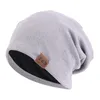 Bonnets personnalisés chapeau de broderie Double tissu bonnet tricoté casquettes hommes chapeaux d'hiver Skullies casquette sans bride