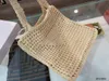 Klasik 2021 Yeni Kadın P Çanta Tote Çanta Alışveriş Çantası Çanta Yüksek Kalite Moda Keten Büyük Plaj Çantaları Lüks Tasarımcı