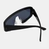 Unisex Casual Creative Dashing Vollrahmen-Sonnenbrille mit bequemem Nasensitz und UV-Schutz – Schwarz