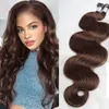 Color marrón onda corporal Hairs extensión I Extensiones Extensiones 100% cabello humano hecho para mujeres