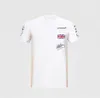 F1 equação de primeiro nível terno de corrida de manga curta camiseta transportadora equipe serviço casual em torno do pescoço F1 camiseta carro derrubado custom267z