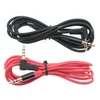 60pcs/lot 1.2M Audio Cable 3pole to 4pole red black 3.5mmAudio Extension Cable AUX Cable be used in Headphone or phone