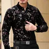 Mu Yuan Yang Men Fashion flannel shirts Formal Long Sleeve black shirt Brand mens clothing Big Size 3XL 50 % off 210708