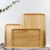 Kitchen Storage & Organization Wooden Serving Trays For Party/el/Home Dinner Plate Dish Tableware Rubber Tray Snacks Fruit Milk Round Suqare