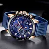 2021 New Fashion Casual Mens Watches Luminous Lige Top Brand Luxury Wristwatch Quartz Clock Blue Watch for Men Relogio Masculino Q0524