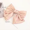 Moda Brilhante Seda Cute Cabelo Clipes Cetim Dois Camada Butterfly Bow Hairpin Acessórios Para As Mulheres Bowknot Hairgrips