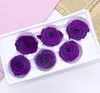 Rose éternelle Real Real Preserved Roses Fleur dans Boad Box pour maman Femme petite amie Anniversaire Mère de la Saint-Valentin Rose rouge de luxe de la Saint-Valentin