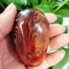 Decoratieve objecten Beeldjes Natuursteen Sardonyx Agate Palm Stones Playthings Small and Crystals Genezing