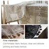 Tablecloths for Round s Cloths Party Chair Sashes Wedding Decoration White Lace 210626