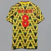 02 05 Henry Bergkamp V. Persieメンズレトロサッカージャージ94 97 Vieira Merson Adams Home Away 3rdサッカーシャツ短い長袖の制服