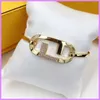 Nieuwe gesp armband goud kleur vrouwen mode armbanden heren designer sieraden letters f armband dame outdoor hoge kwaliteit armbanden D222154F