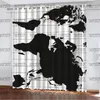 Fashion Wild Curtain Hipster Designer Series Top Quality Cloth Home Bedroom Bathroom Transparent Glass Window Door Multi-function 303l