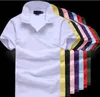 Märke Kläder Män Polo Skjorta Krokodil Broderi Business Casual Solid Man Polos Shirts Kortärmad Högkvalitativ Man's Classic T-shirt C6