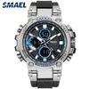 Orologio sportivo Orologi da uomo Impermeabile 5Bar Dual Time Orologi da polso militari da uomo Resistente agli urti Sveglia montre homme