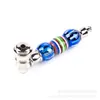 Creative color round bead pipe metal small pipes fittings for smoking