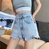 Carta bordada de verão casual de verão shorts high size plus size jeans curto sexy de tamanho de tamanho feminino 210412