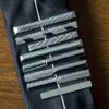 2pcs ljusa krom rostfritt stål smycken slips s pin clip clamp bröllop charm kreativ gåvor slips klämma för män