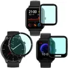 3D Full Screen Protective Clear Clear Protector Smart Watch Soft Glass Film för Amazfit GTS GTS2 MINI GTR2 GTR2E Bip 1S U Pop Pro Stratos2 Band 5 Zepp 42mm 43mm