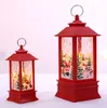 Red white Christmas led small oil lamp portable lamp shopping mall window bar restaurant interior decoration decoration flame lamp decoration supplies