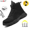 Drop Sneakers Herren Arbeitsschuhe Stahl Herren Zehenschutz Pannensicher Anti-Smashing Outdoor 211007