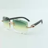 medium diamonds sunglasses 3524020 with black wooden temples and 58mm cut lens