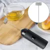 Black Handheld Stainless Steel Egg Tools Beater Coffee Milk Frother Milks Foamer Electric Mixer Battery Operated Kitchen Tool
