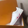 plattform män gym casual skor kvinnor resor läder vit spets-up sneaker 100% cowhide mode bokstäver tjock botten kvinna sko platt dam sneakers storlek 35-42-45 US4-US11