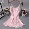 Sleeveless sling Women Casual Dress Lady Vintage Silk Shirt Long Sleeve Bow Midi Summer Embroidery lace Vestido 210507