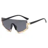 Роскошные дизайнерские мужские женские цельные солнцезащитные очки смола линза изолятора наполовину рамы солнцезащитные очки UV400 для мужчин JC2133