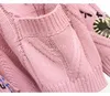 럭셔리 카디 건 스웨터 여자 자켓 느슨한 게으른 스타일 니트 여성 스웨터 탑