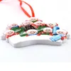 DHL Free Delivery Christmas Decorations for Family DIY Handwritten Blessings Trees Hanging Xmas Tree Pendant