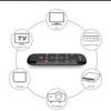 Wechip W2 Pro Air Mouse Telecomando vocale Microfono 2.4G Mini giroscopio tastiera wireless per Smart TV Box Android Mini PC