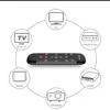 Wechip W2 Pro Air Mouse Telecomando vocale Microfono 2.4G Mini giroscopio tastiera wireless per Smart TV Box Android Mini PC