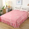 Royal Maple Leaf Mattress Queen Size Home Decoration Bed Cover Bed Skirt King Size Bedspread Bed Sheet ( No Pillowcase ) F0401 210420