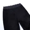 Pantaloni svasati in pizzo nero scuro gotico da donna Pantaloni patchwork ricamati Vedi attraverso i pantaloni a zampa d'elefante in stile europeo Y2K Abbigliamento 210517