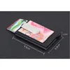 Держатели карт Buisness Carbon Fiber Metal Wallet Automatic Designer Up RFID -карта3260591